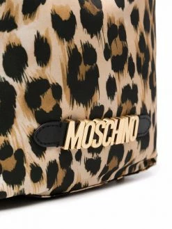 Moschino leopard-print bucket bag