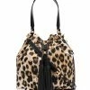 Moschino leopard-print bucket bag