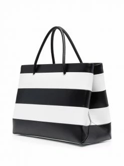 Budget ๐ Moschino Two tone logo print tote bag โญ 9 Moschino two-tone logo-print tote bag