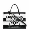 Moschino two-tone logo-print tote bag