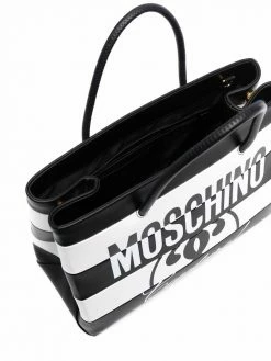 Budget ๐ Moschino Two tone logo print tote bag โญ 11 Moschino two-tone logo-print tote bag