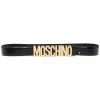 Moschino logo-lettered skinny belt