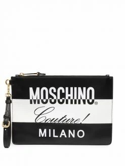 Moschino Moschino Couture two-tone clutch
