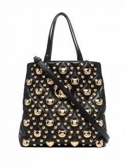 Moschino Toy Teddy leather tote