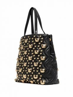 Moschino Toy Teddy leather tote