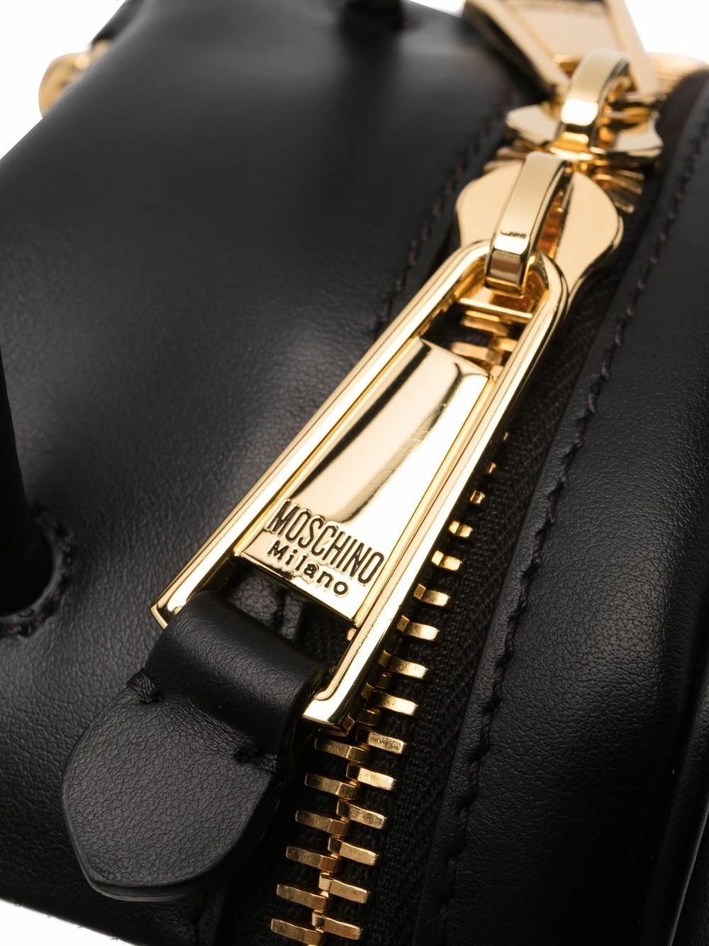 Cheap ๐ฅฐ Moschino Logo print leather ๐ backpack ๐งจ 6 Moschino logo-print leather backpack