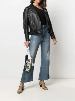 Moschino two-tone logo-print belt bag