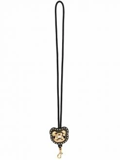 Moschino Teddy logo bukle keychain