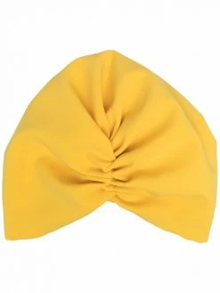 Moschino gathered turban-style cap
