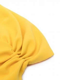 Moschino gathered turban-style cap