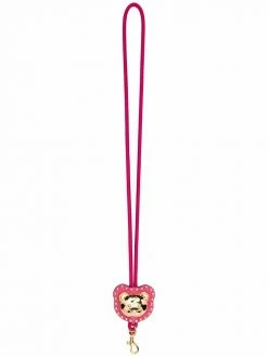 Moschino Teddy logo keychain