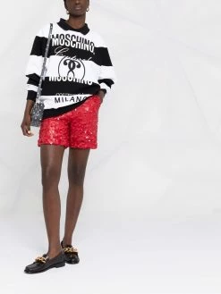 Moschino multi-print striped sweatshirt