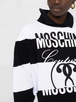 Moschino multi-print striped sweatshirt