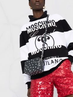 Moschino multi-print striped sweatshirt