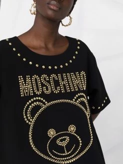 Moschino studded Teddy Bear T-shirt dress
