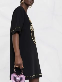 Moschino studded Teddy Bear T-shirt dress