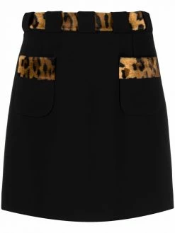 Moschino leopard-print miniskirt