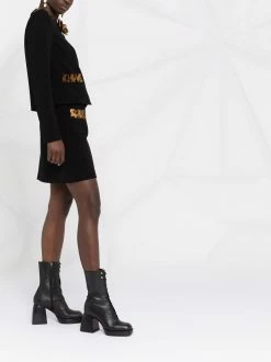 Coupon 🌟 Moschino Leopard print miniskirt ❤️ 13 Moschino leopard-print miniskirt