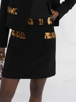 Coupon 🌟 Moschino Leopard print miniskirt ❤️ 12 Moschino leopard-print miniskirt