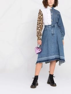 Moschino colour-blocked cotton shirt