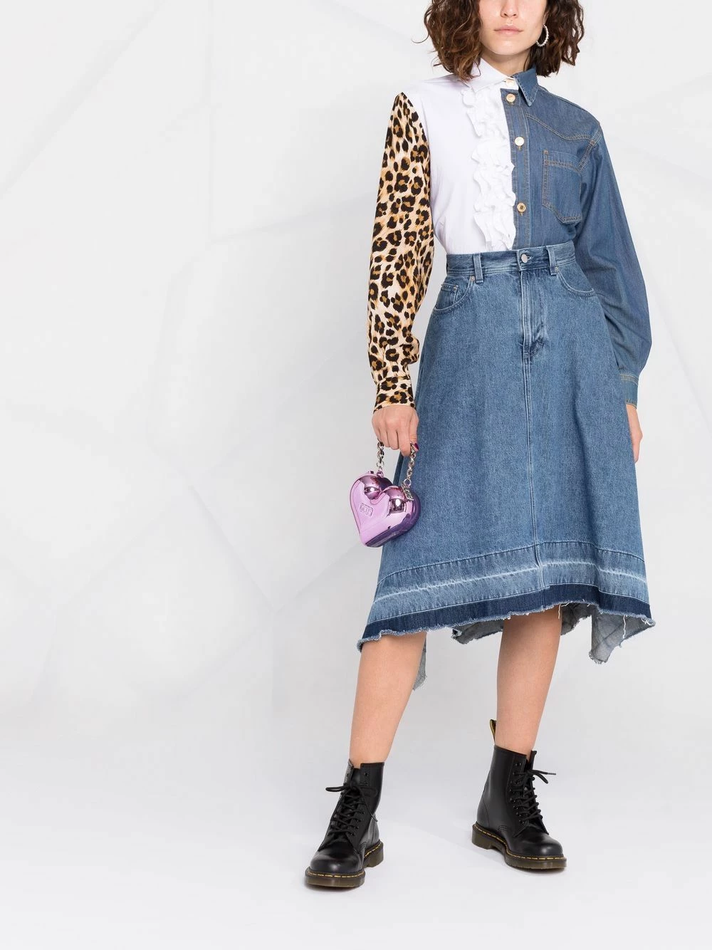 Best Pirce ๐ Moschino Colour blocked cotton ๐ shirt ๐ฅ 4 Moschino colour-blocked cotton shirt