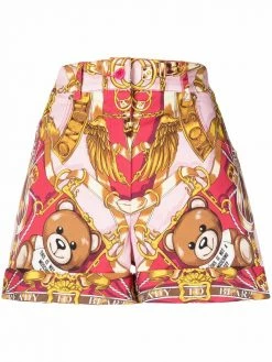 Moschino Teddy Scarf high-waisted shorts