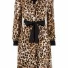 Moschino leopard-print wrap dress
