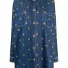 Moschino Teddy-embroidered denim shirtdress