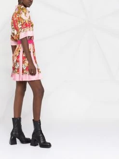 Moschino Teddy Bear pleated shirtdress