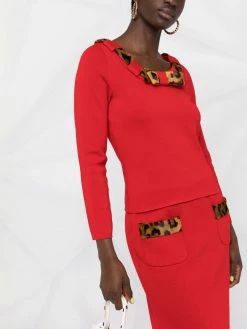 Best deal ๐ Moschino Leopard print knitted top โค๏ธ 12 Moschino leopard-print knitted top