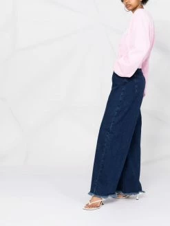 Moschino rhinestone-embellished logo sweatshirt