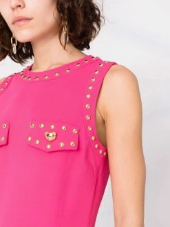 New ๐ Moschino Teddy Bear buttons sleeveless ๐ dress ๐ 10 Moschino Teddy Bear-buttons sleeveless dress