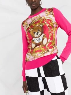 Moschino Teddy Scarf knitted top