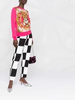 Moschino Teddy Scarf knitted top