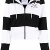 Moschino two-tone striped hoodie