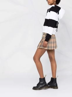 Moschino two-tone striped hoodie