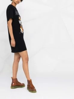 Moschino Teddy Bear intarsia-knit dress