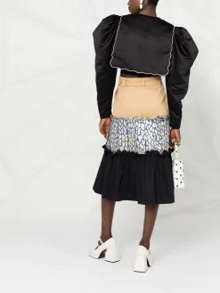 Moschino panelled midi skirt