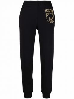 Moschino studded Teddy Bear track pants