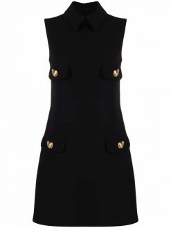 Moschino button-embellished sleeveless dress