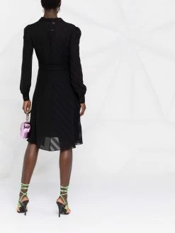 Moschino gathered silk dress