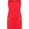 Moschino Teddy-buttons knitted dress