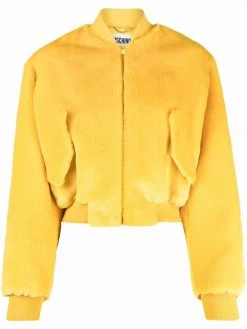 Moschino faux fur bomber jacket