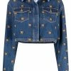 Moschino Teddy Bear embroidered denim jacket