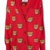 Moschino Teddy-motif virgin wool cardigan