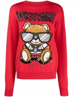 Moschino Teddy-motif wool jumper