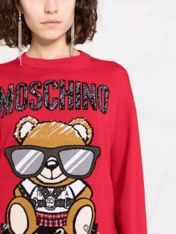 Moschino Teddy-motif wool jumper