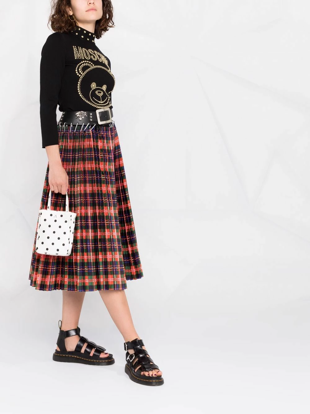 Top 10 ๐งจ Moschino Teddy Studs mock neck top ๐ 8 Moschino Teddy Studs mock-neck top