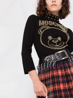 Top 10 ๐งจ Moschino Teddy Studs mock neck top ๐ 12 Moschino Teddy Studs mock-neck top