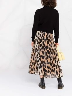 Moschino Teddy-button cashmere jumper